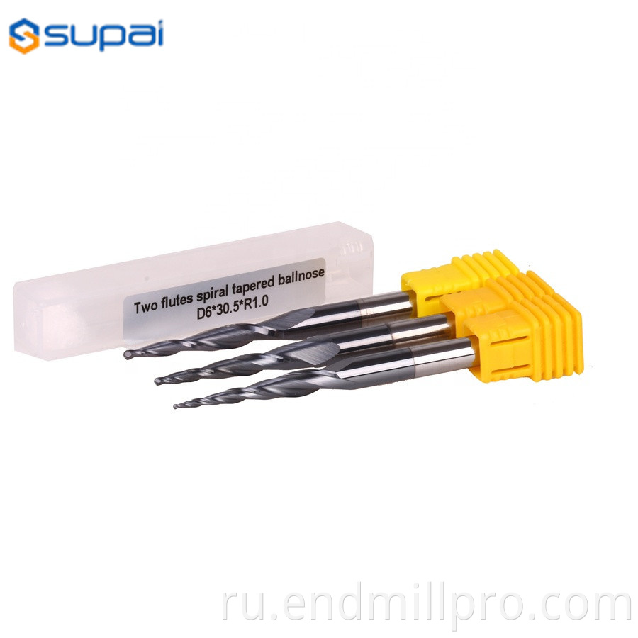 tapered ball nose end mill 